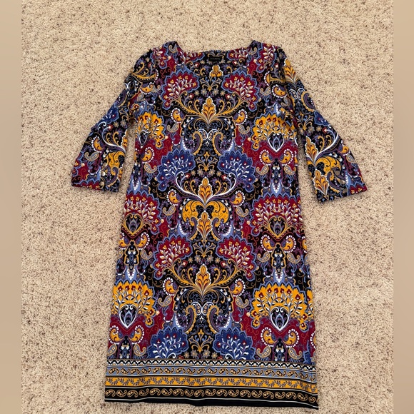 Talbots Multicolor Pattern Dress - Picture 1 of 6